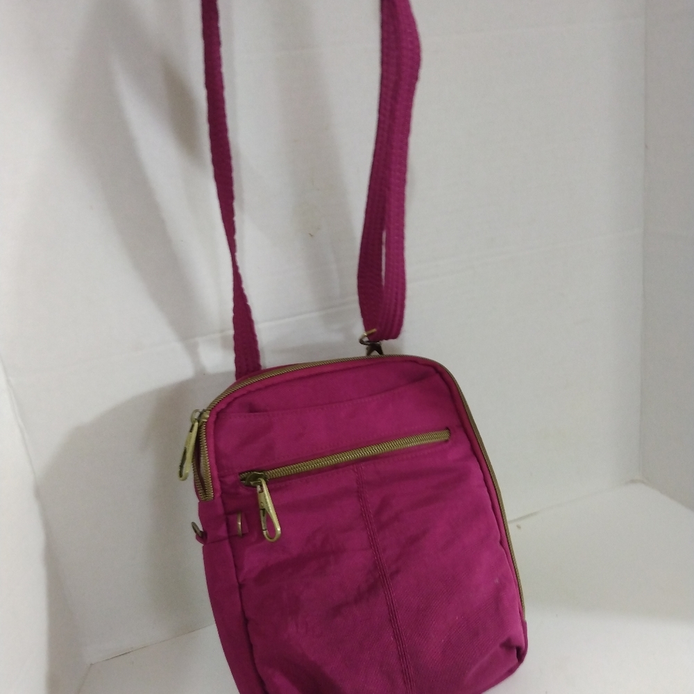 Travelon Fabric Zipper Crossbody Purse